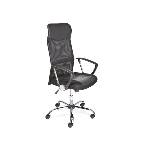 3S. x Home - Chaise de Bureau à Hauteur Réglable Noir TORINO - Meuble De Bureau Design